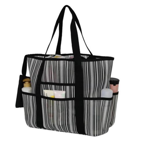 Cloth Shoulder Bag large capacity striped PC
