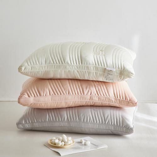 Silk & Polyester Soft Pillow Inner Solid PC