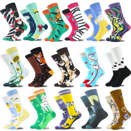 Algodón Calcetines deportivos unisex,  Nylon, impreso, diferente color y patrón de elección, más colores para elegir, :,  Par