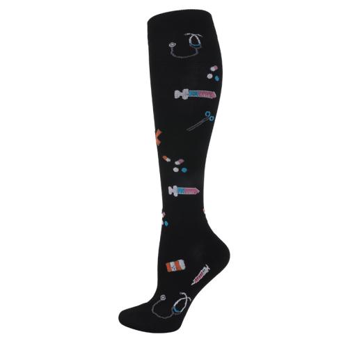 Nylon Calcetines de rodilla unisex, impreso, diferente color y patrón de elección, más colores para elegir,  Par