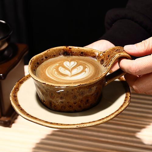 Cerámica Juego de tazas de café, plato, más colores para elegir,  Conjunto