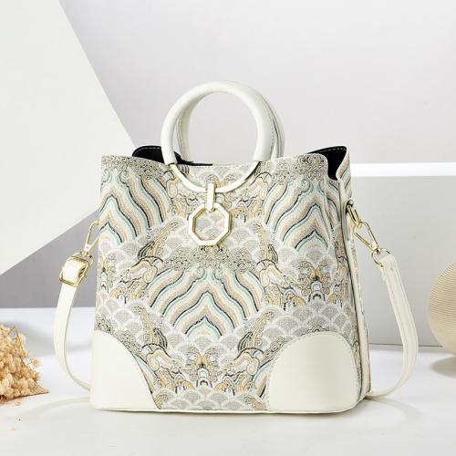 PU Leather Printed & Easy Matching Handbag attached with hanging strap PC