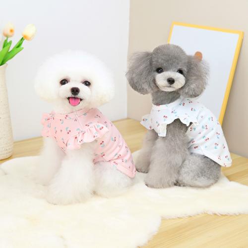 Polyester & Cotton Pet Dog Clothing Solid PC