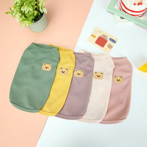 Polyester & Cotton Pet Dog Clothing Solid PC