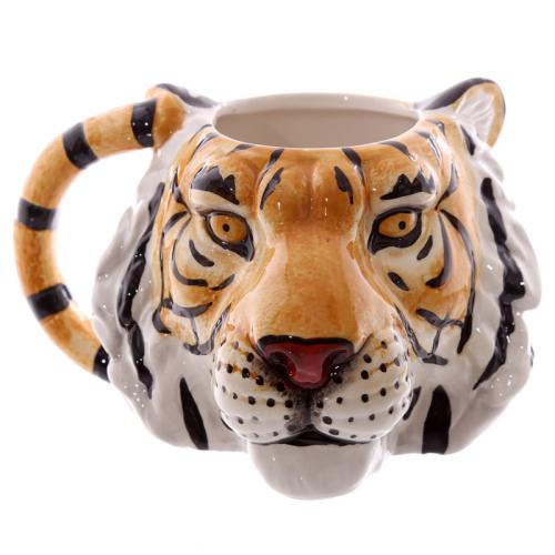 Porcelana Mark Cup, estampados de animales, amarillo,  trozo