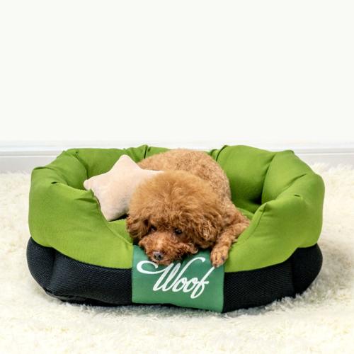 Cloth detachable and washable & Soft Pet Bed printed letter PC