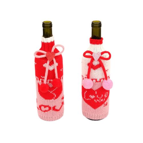 Tricoté Couverture de bouteille de vin plus de couleurs pour le choix pièce