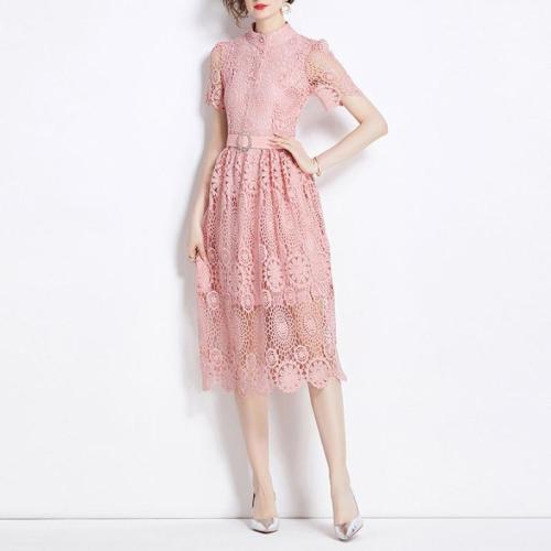 Lace & Polyester One-piece Dress slimming PC