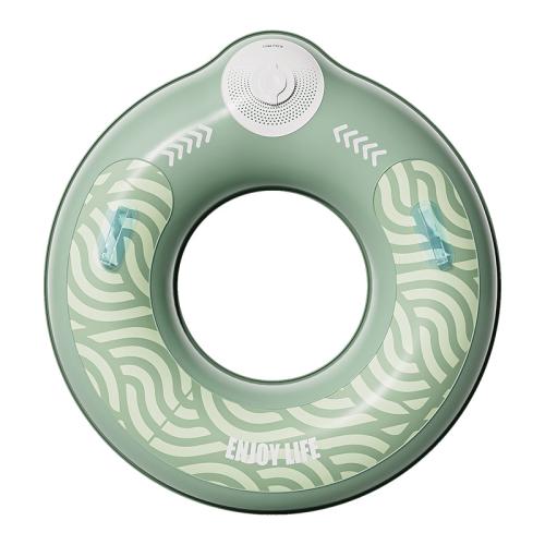 PVC Swimming Ring thickening printed green PC