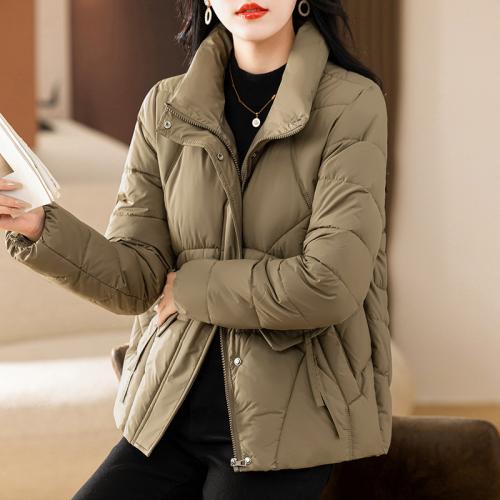 Polyester windproof Women Parkas & loose & thermal Solid PC