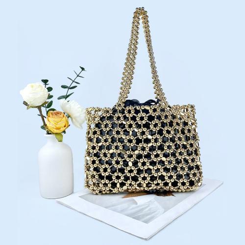 Plastic & Polyester Easy Matching Shoulder Bag gold PC