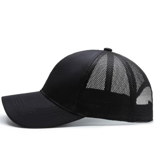 Polyester & Cotton Baseball Cap sun protection & breathable Solid : PC