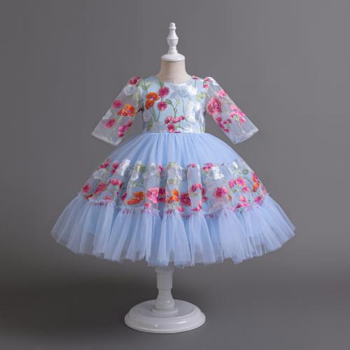 Gaze & Baumwolle Mädchen einteiliges Kleid, mehr Farben zur Auswahl,  Stück