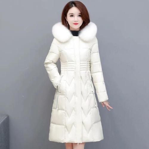 Polyester With Siamese Cap & Plus Size Women Parkas mid-long style & thermal PC