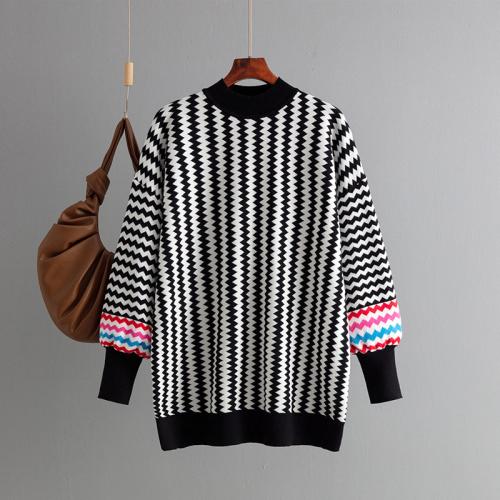 Viscose Fiber Soft Women Sweater loose & thermal printed PC