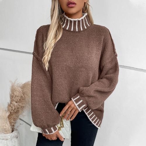 Polyester Women Sweater & loose & thermal & breathable Solid PC