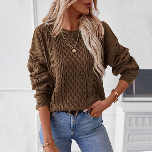 Polyester Women Sweater autumn and winter design & thermal Solid PC