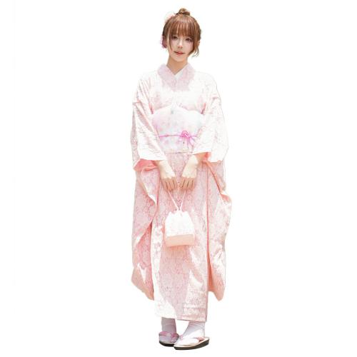 Poliéster Kimono Sexy, rosado,  trozo