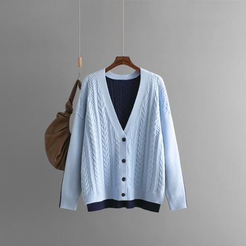 Polyester Soft Women Sweater contrast color & thermal Solid : PC