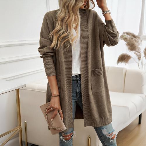 Polyester Soft & long style Women Knitwear & loose Solid PC