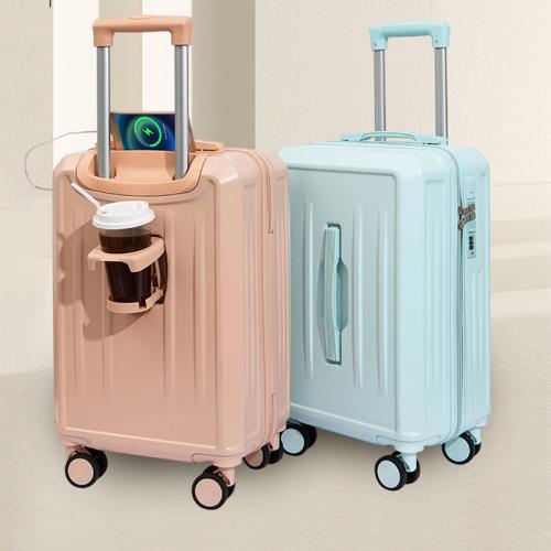 ABS & PC-Polycarbonate Suitcase with password lock & with USB interface & waterproof Aluminium Alloy Solid PC