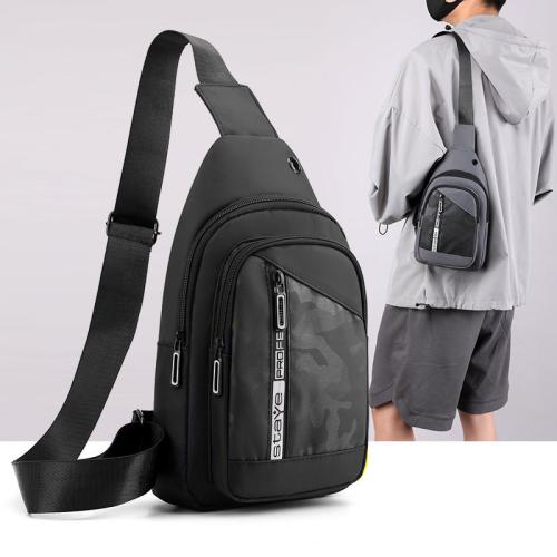 Nylon & Polyester Crossbody Bag Lightweight & anti-theft & hardwearing & waterproof Solid PC