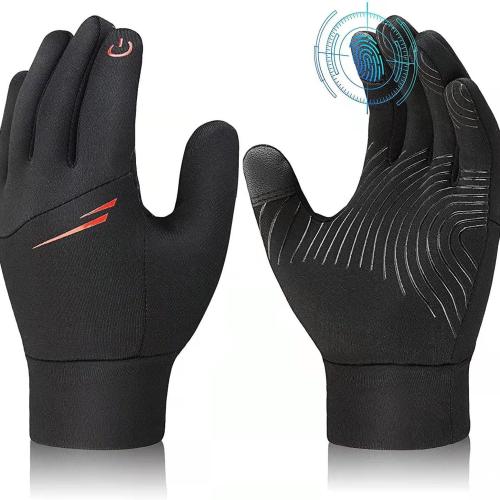 Polar Fleece & Lycra Waterproof Riding Glove for children & anti-skidding & thermal printed Pair