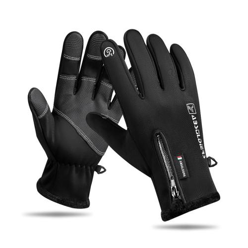 Polyester Waterproof Riding Glove fleece & thermal printed Pair