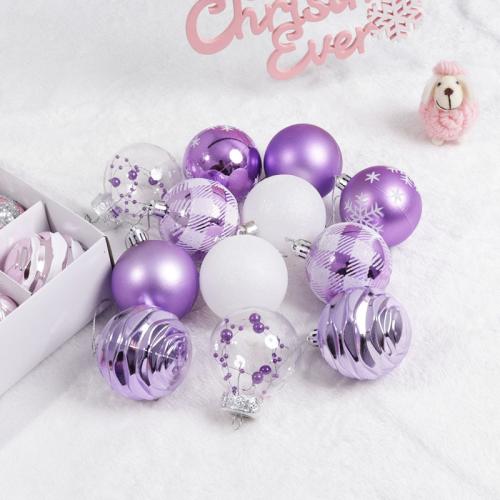 Pvc Boules de décoration de Noël plus de couleurs pour le choix Boîte