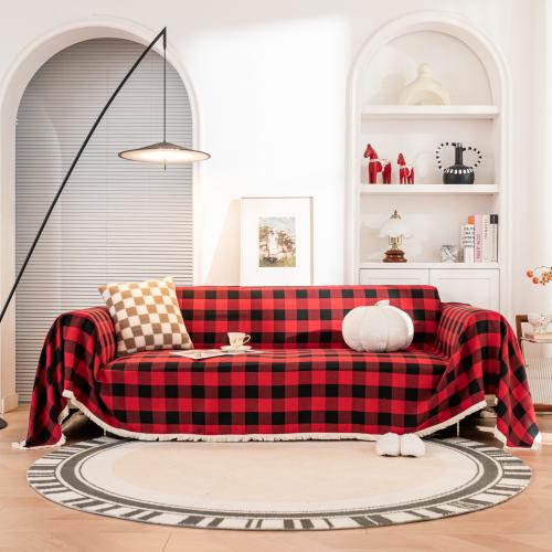 Katoenen stof Sofa Cover Plaid meer kleuren naar keuze stuk