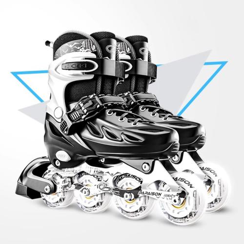 Polypropylene-PP adjustable Roller Skates hardwearing Pearl Cotton & Aluminium Alloy & Rubber Pair