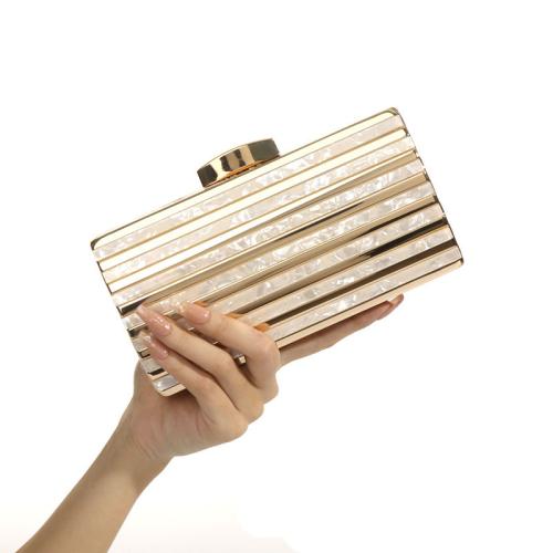 Acrylic Easy Matching Clutch Bag with chain PC