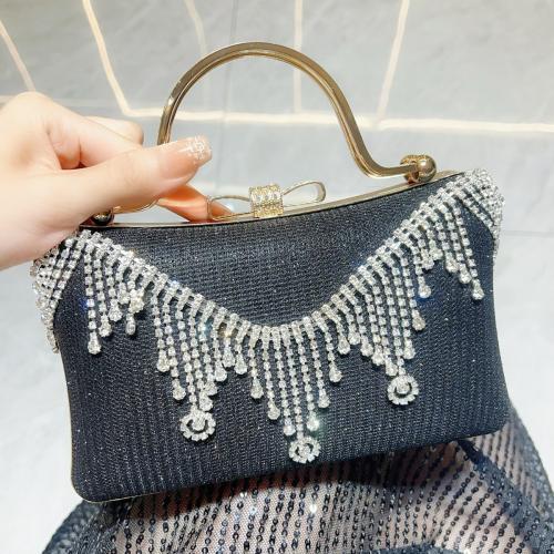 Polyester Easy Matching Clutch Bag with rhinestone PC