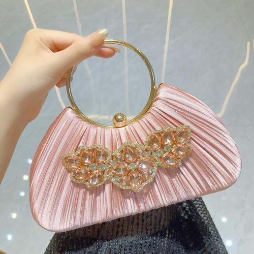 Polyester Easy Matching Clutch Bag with rhinestone PC