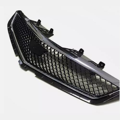 For Cadillac ATS-V 2013-2019 Paint Black Front Upper Bumper Mesh Grill Grille