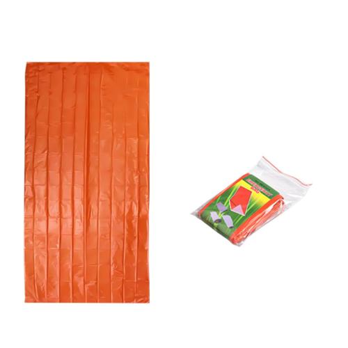 PE Plastique Sac de couchage Orange pièce