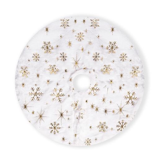 Chiffon Jupe d’arbre de Noël motif de flocon de neige plus de couleurs pour le choix pièce