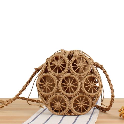 Paper Rope & Polyester Easy Matching & Weave Crossbody Bag PC