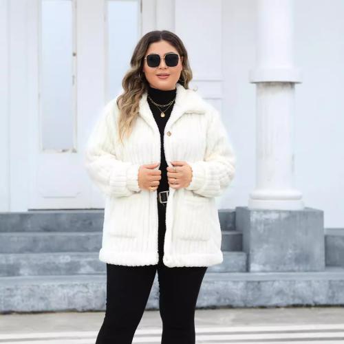 Spandex & Polyester Manteau femmes Blanc pièce