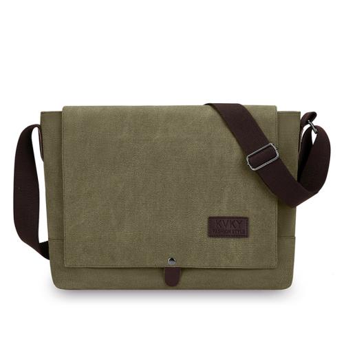 Canvas Concise Crossbody Bag large capacity & soft surface Solid PC