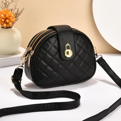 PU Leather Easy Matching Crossbody Bag soft surface & attached with hanging strap Solid PC