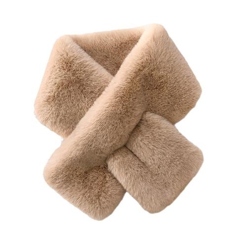 Plush Women Scarf thermal Solid PC