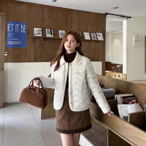 Polyester windproof Women Parkas slimming & thermal Solid PC