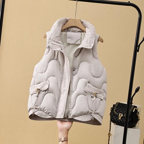 Polyester Women Vest slimming & loose & thermal Solid PC