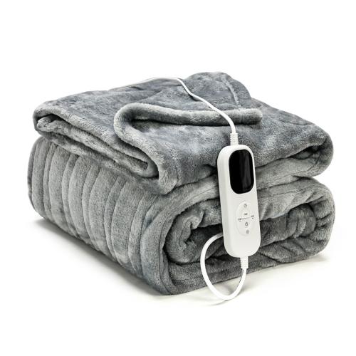 Flanelle Couverture de chauffage électrique Gris pièce