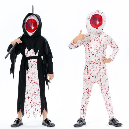 Polyester Children Halloween Cosplay Costume hat & teddy printed Set