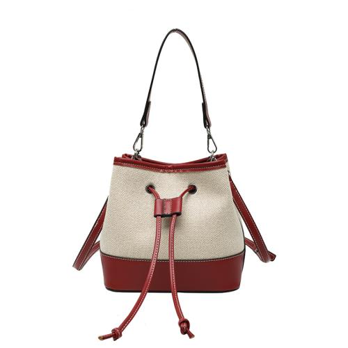 PU Cuir & Toile Crossbody Bag plus de couleurs pour le choix pièce