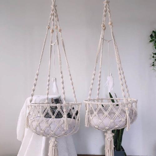 Cotton Cord & Iron Pet Bed Hanging Style PC