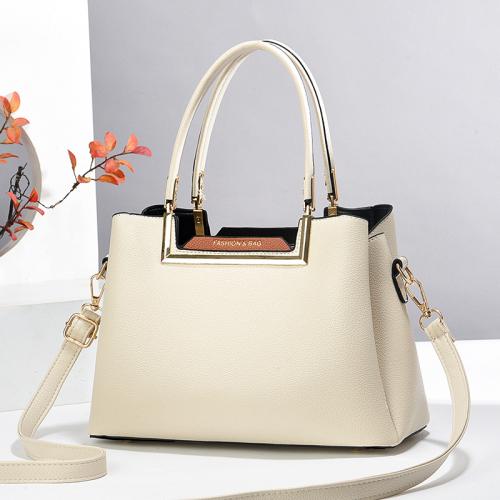 PU Leather Concise & Easy Matching Handbag attached with hanging strap Solid PC