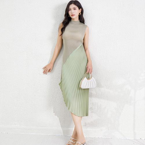 Polyester Slim Sexy Package Hip Dresses irregular patchwork Solid : PC